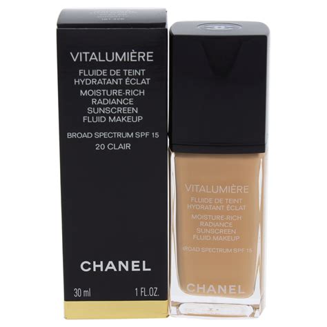 chanel vitalumiere fluide makeup spf 15|chanel clair vitalumiere foundation.